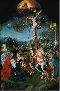 Jan Mostaert The Crucifixion oil painting